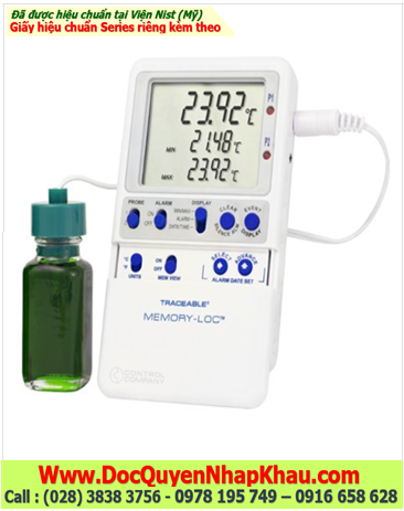 Nhiệt kế Vaccine Monitoring –50.00 đến 70.00°C, 6440 Memory-Loc™ Traceable® Datalogger